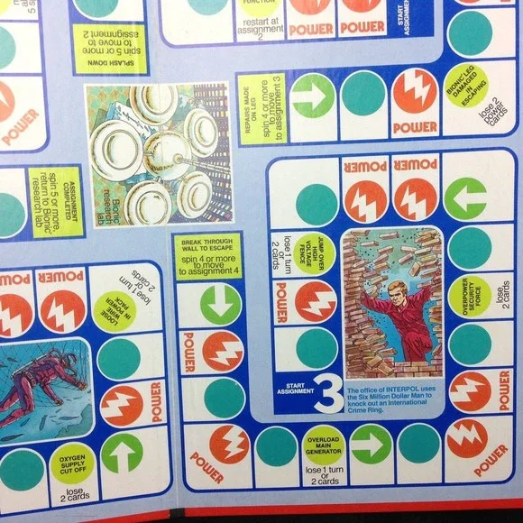 The Six Million Dollar Man Game REPLACEMENT Board Man Cave Decor Scuba Astronaut - Picture 5 of 12